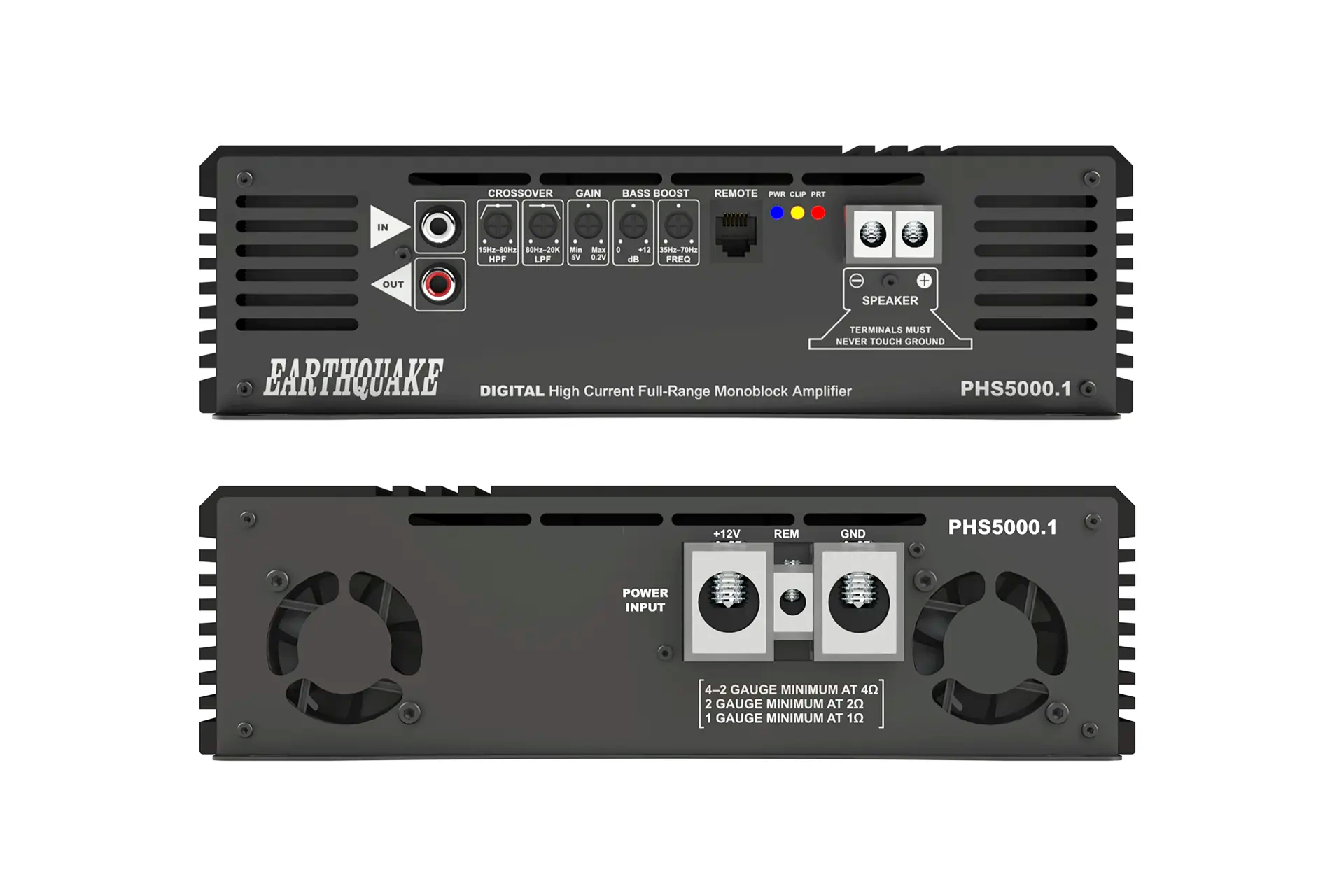 Earthquake Europe | PHS-5000.1 Digital Full-Range Mono Amplifier Earthquake Europe | PHS-5000.1 Digital Full-Range Mono Amplifier